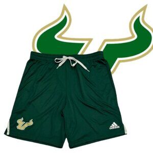 Adidas AeroReady University of South Florida USF Bulls Basketball Shorts LG New